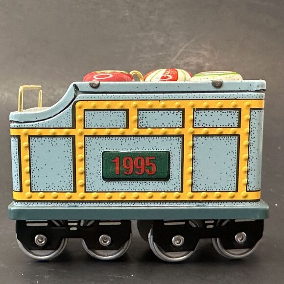 Hallmark Collections Series 1995 Yuletide Central Tender Train Car Ornament #2 - Picture 2 of 10